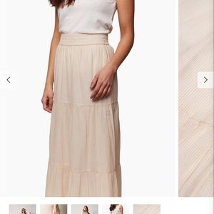 Harper Tiered Maxi Skirt from Able